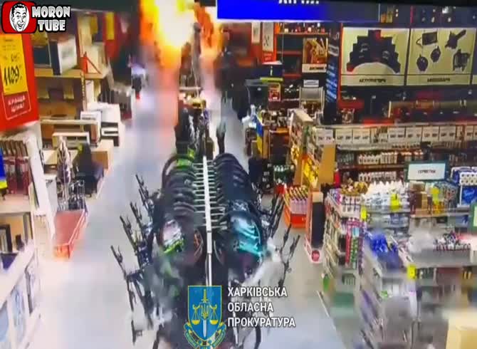 Video :Unsettling CCTV footage - Kharkiv DIY hypermarket attack leaves 14 people dead and several more injured